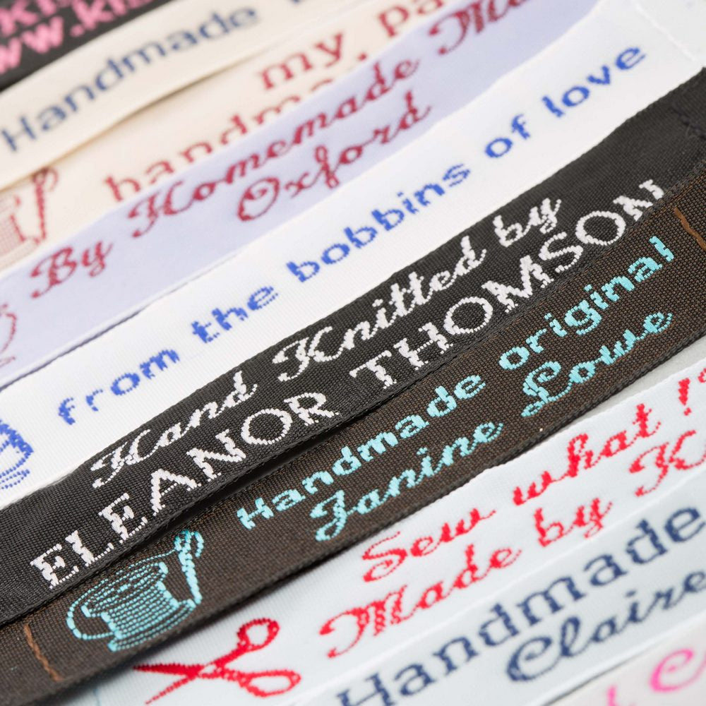 1/2" Narrow Embroidered Craft & Hobby Labels