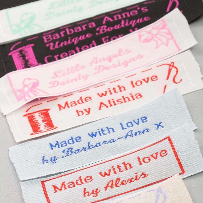 1" Wide Embroidered Craft & Hobby Labels