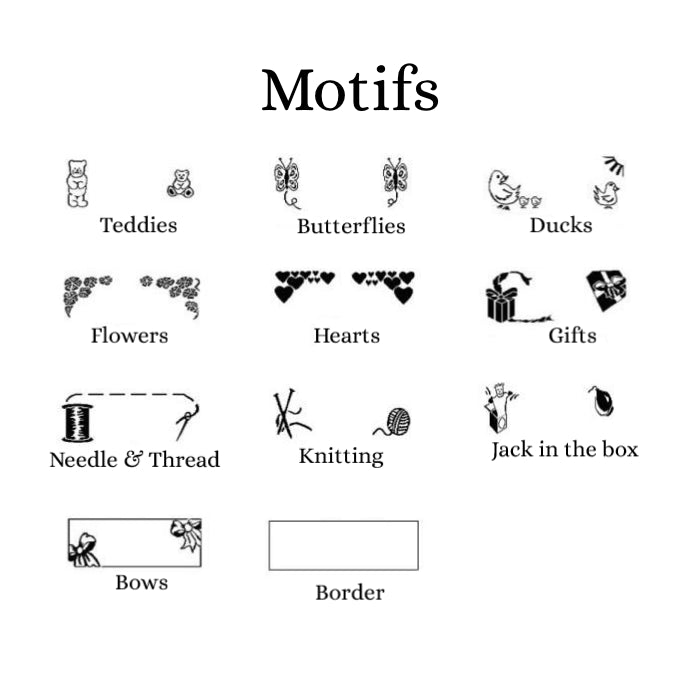 1" Wide Embroidered Craft & Hobby Labels