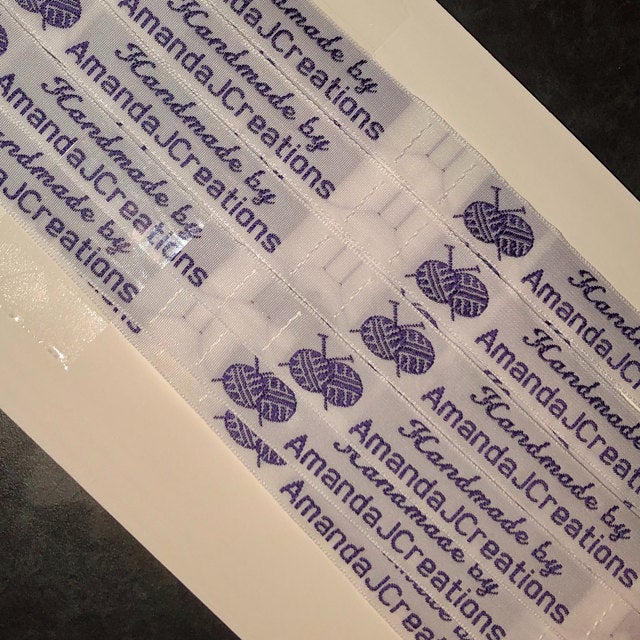 1/2" Narrow Embroidered Craft & Hobby Labels