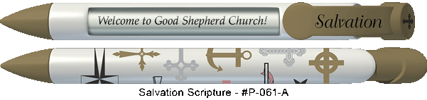 Personalized Salvation Scripture Pens