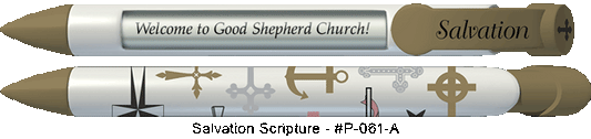Personalized Salvation Scripture Pens