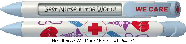 Personalized Healthcare We Care Nurse Pens