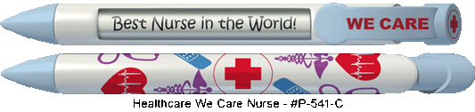 Personalized Healthcare We Care Nurse Pens