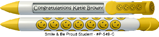 Personalized Smile And Be Proud Student Pens