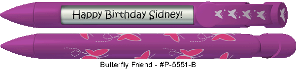 Personalized Butterfly Friend Pens