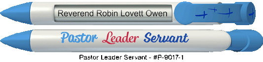 Personalized Pastor Leader Servant Pens