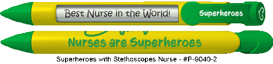 Personalized Superheroes With Stethoscopes Pens