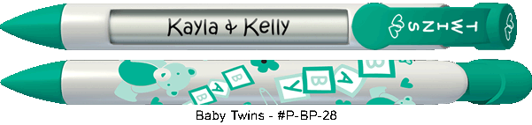 Personalized Baby Twins Pens