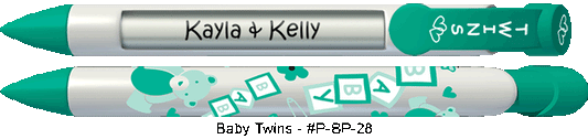 Personalized Baby Twins Pens