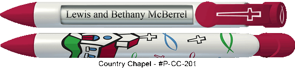 Personalized Country Chapel Pens