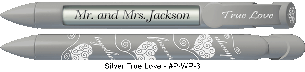 Personalized Silver True Love Pens