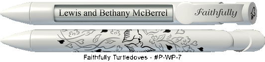 Personalized Faithfully Turtledoves Pens