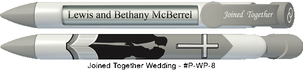 Personalized Joined Together Wedding Pens