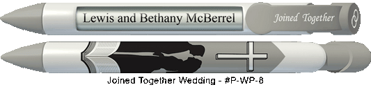 Personalized Joined Together Wedding Pens