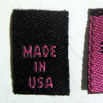 "Made in the USA" Stock Woven Labels