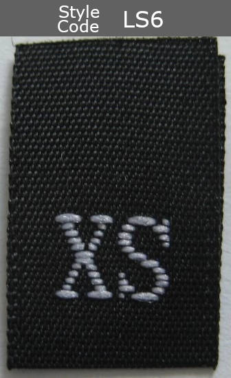 (Adult) Number & Letter Size Clothing Labels (stock labels)