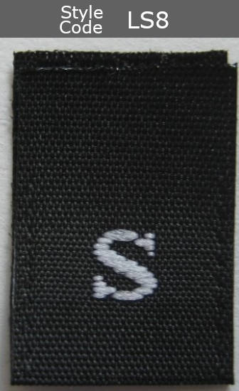 (Adult) Number & Letter Size Clothing Labels (stock labels)