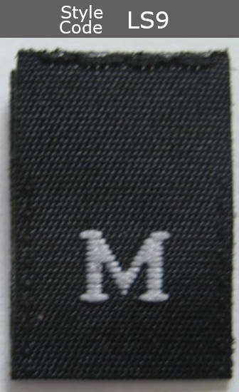 (Adult) Number & Letter Size Clothing Labels (stock labels)