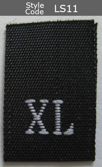 (Adult) Number & Letter Size Clothing Labels (stock labels)