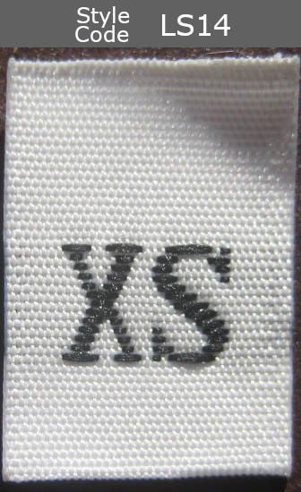 (Adult) Number & Letter Size Clothing Labels (stock labels)