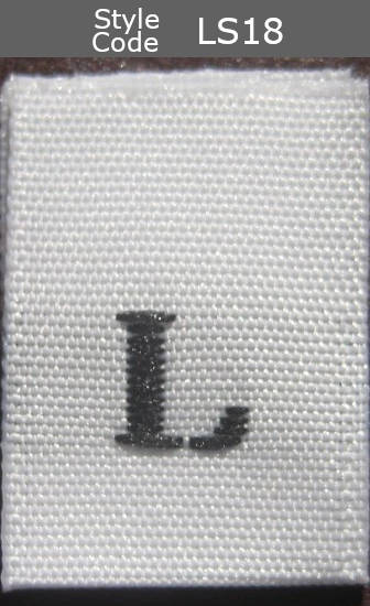 (Adult) Number & Letter Size Clothing Labels (stock labels)