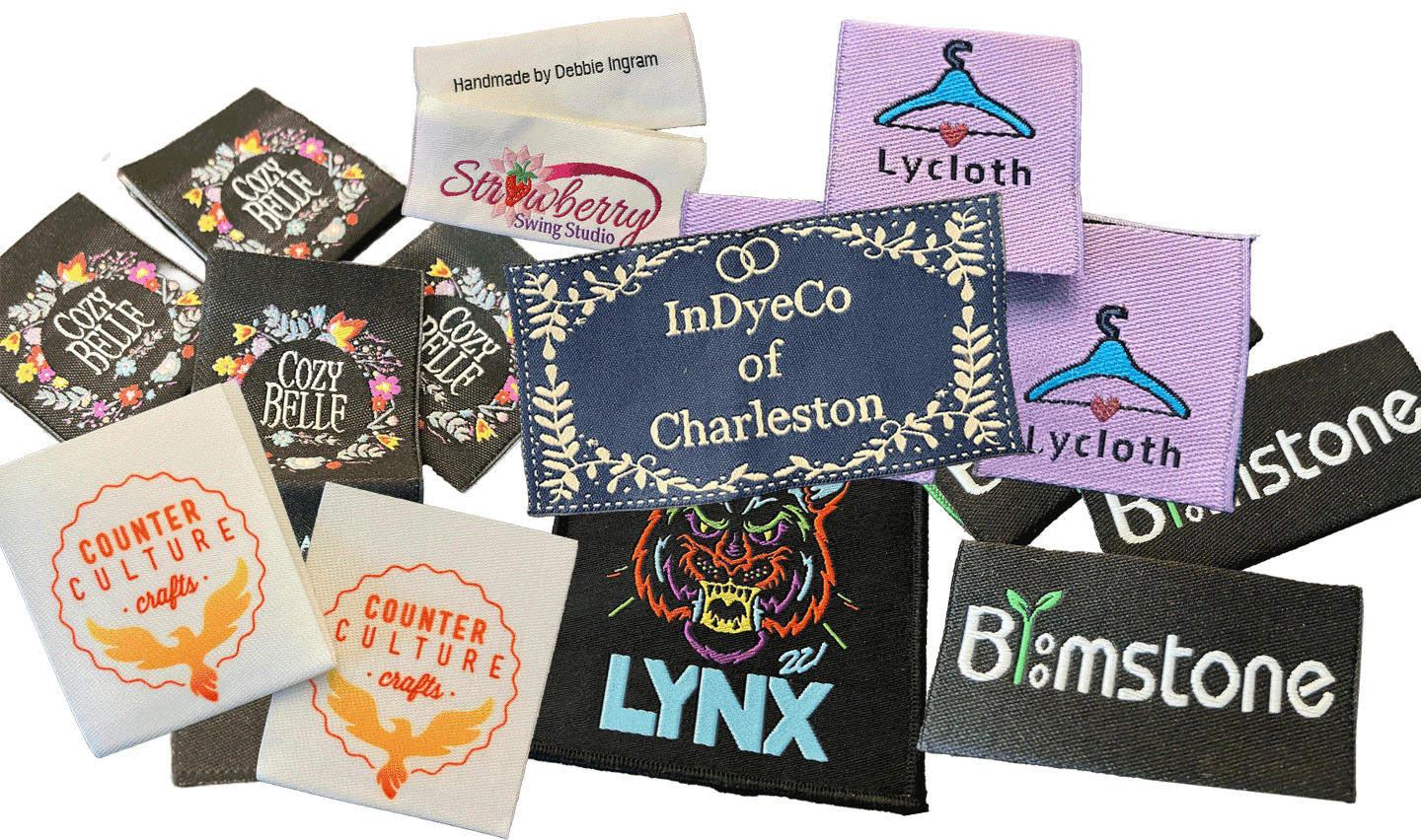 300 Labels for Clothes, Black Satin Labels for Handmade Items