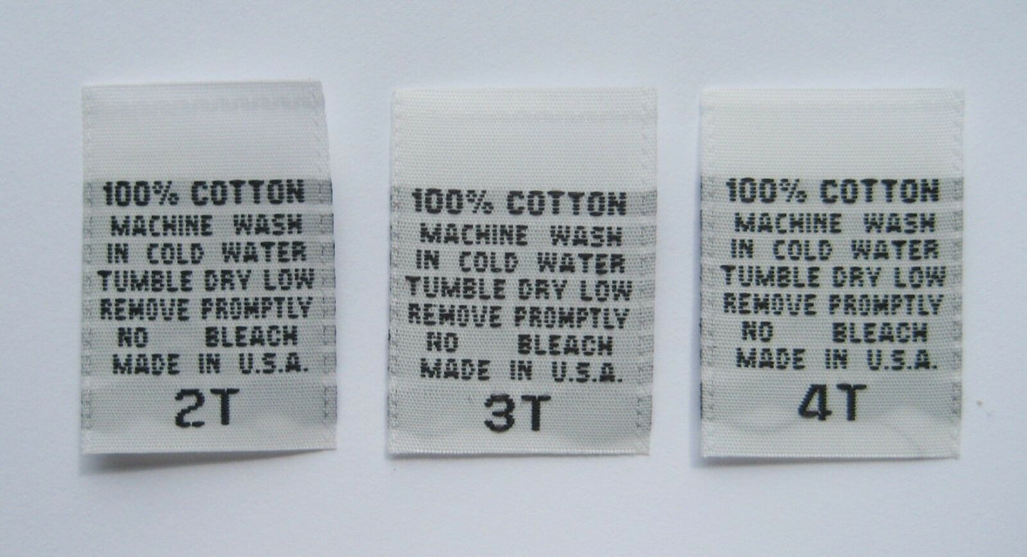 Kids' Clothing Labels and Baby Clothes Labels