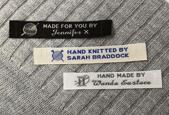 1/2" Narrow Embroidered Craft & Hobby Labels