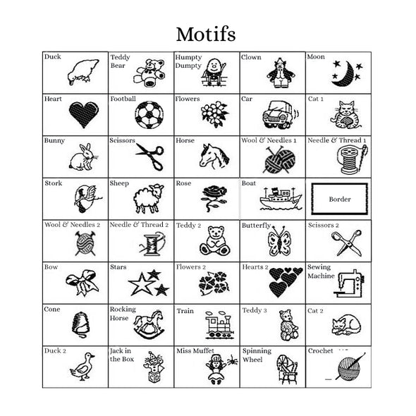 1/2" Narrow Embroidered Craft & Hobby Labels