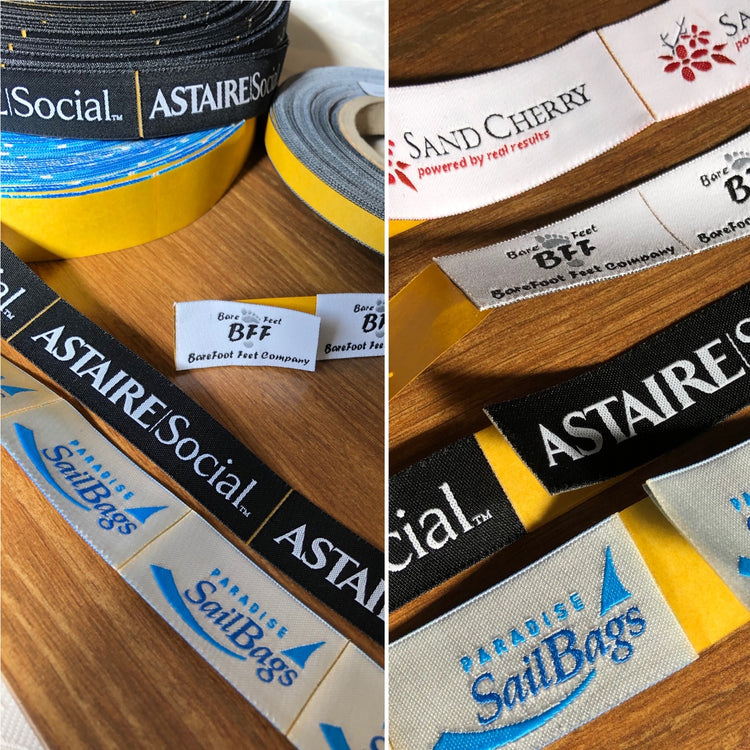 customized woven clothing labels, sewing labels, apparel labels, tags ...