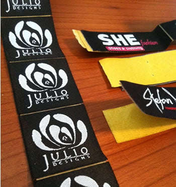 peel and stick woven labels
