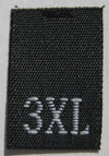 (Adult) Number & Letter Size Clothing Labels (stock labels)