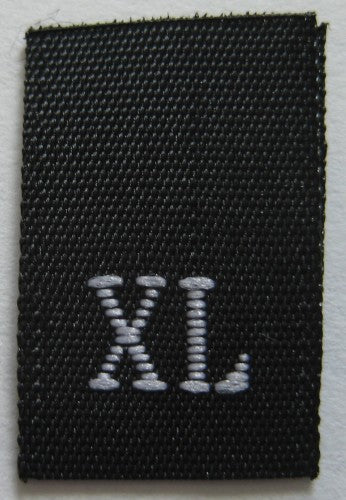 (Adult) Number & Letter Size Clothing Labels (stock labels)