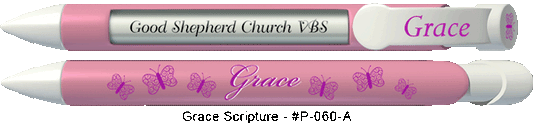 Personalized Grace Scripture Pens