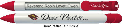 Personalized Dear Pastor Pens
