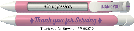 Personalized Thank You For Serving Volunteer Pens