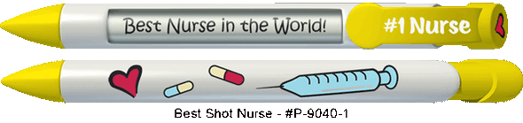 Personalized Best Shot Nurse Pens