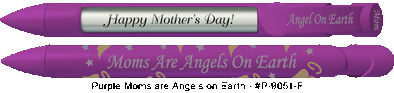 Personalized Purple Moms Are Angels On Earth Pens