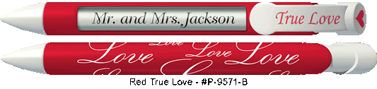Personalized Red True Love Pens