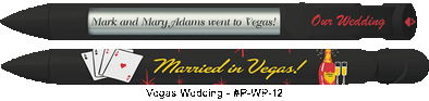 Personalized Vegas Wedding Pens