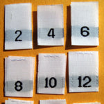 (Adult) Number & Letter Size Clothing Labels (stock labels)