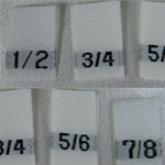 (Adult) Number & Letter Size Clothing Labels (stock labels)