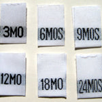 Kids Size Clothing Labels (stock labels)
